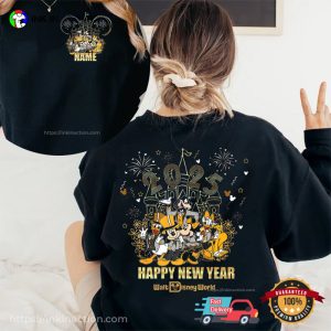 Personalized Mouse & Friends Happy New Year 2025 T-shirt