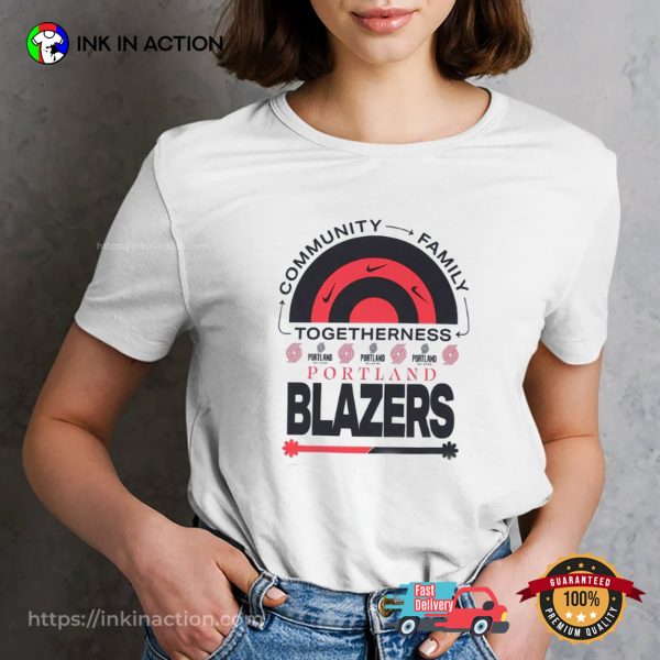 Portland Trail Blazers Portland Community T-shirt