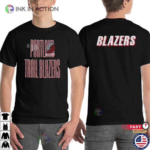 Portland Trail Blazers Team Est 1970 Retro Basketball T-shirt