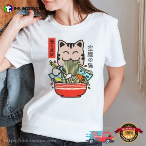 Ramen Cat Kawaii T Shirt 2