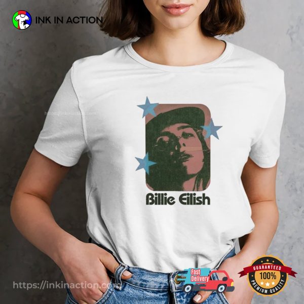 Retro Billie Eilish 2024 Graphic T-shirt