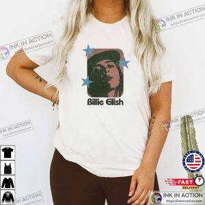 Retro Billie Eilish 2024 Graphic T shirt 3