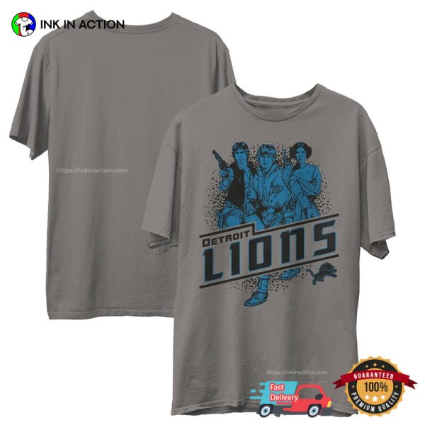 Retro Detroit Lions Rebels Star Wars T-Shirt