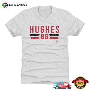 Retro Jack Hughes 86 Hockey New Jersey Tee 3