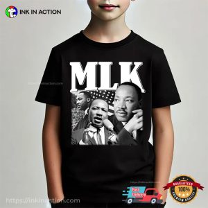 Retro MLK Martin Luther King Portrait 90s T-shirt