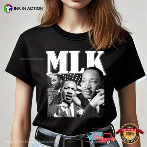 Retro MLK Martin Luther King Portrait 90s T shirt 3