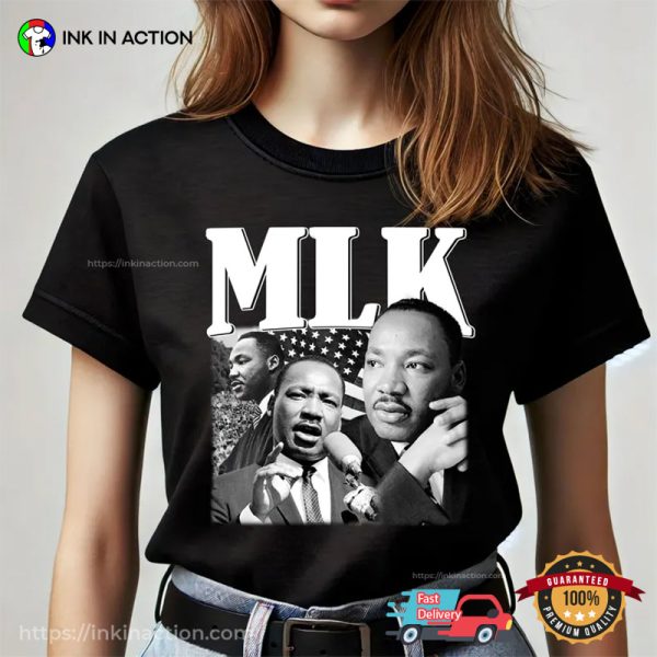 Retro MLK Martin Luther King Portrait 90s T-shirt