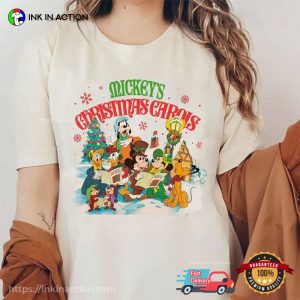 Retro Mickey And Friends Christmas Carol Comfort Colors Tee