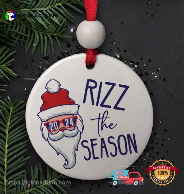 Rizz The Season Trendy Slang Christmas Ornament