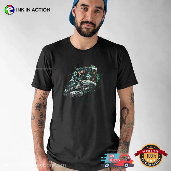 Run The Ball Philadelphia Eagles 2024 Graphic T-shirt