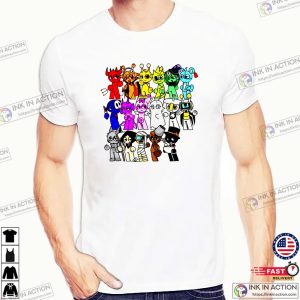 SPRUNKI ALL CHARACTERS Unisex T shirt 3