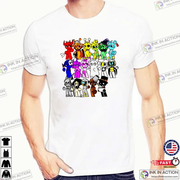 SPRUNKI ALL CHARACTERS Unisex T-shirt