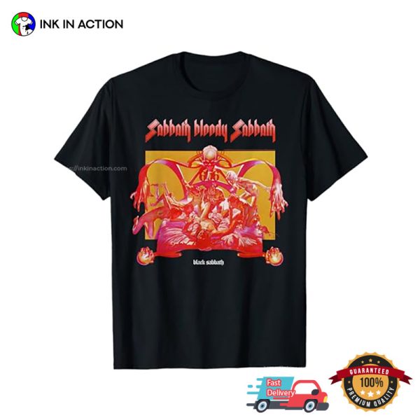 Sabbath Bloody Sabbath Retro Black Sabbath Rock Band T-shirt