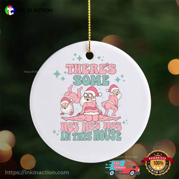 Sassy Santa Claus Funny Christmas Ornament