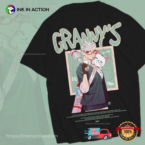 Seiko Ayase Turbo Granny Dandadan Anime 2 Sided Shirt