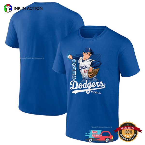 Shohei Ohtani Los Angeles Dodgers Manga Style Shirt