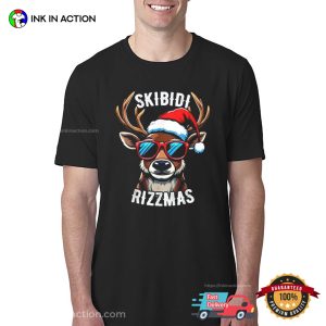 Skibidi Reindeer Rizzmas Santa Shirt 3