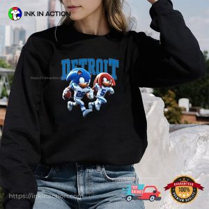 Sonic And Knuckles Detroit Lions Football T-shirt