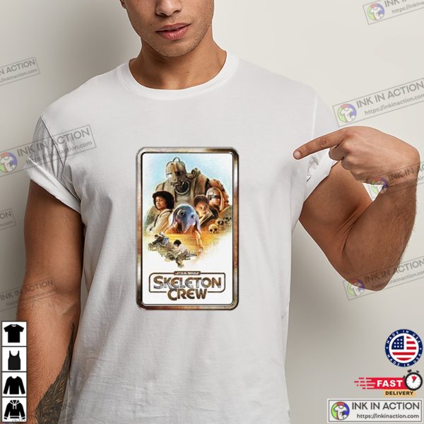 Star Wars Skeleton Crew Retro Poster T-Shirt