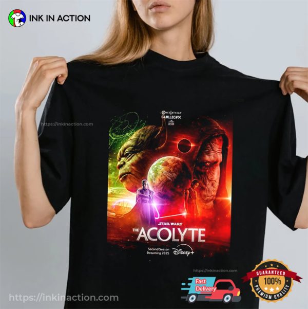 Star Wars The Acolyte 2nd Season Poster One Disney Plus T-Shirt