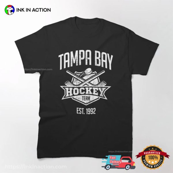 Tampa Bay Hockey Team Est 1992 Vintage T-shirt