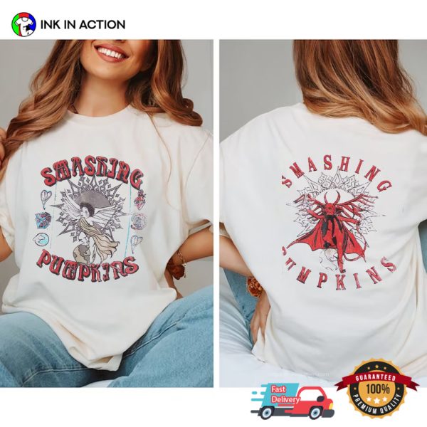 The Smashing Pumpkins Angel And Devil 2 Sided T-Shirt