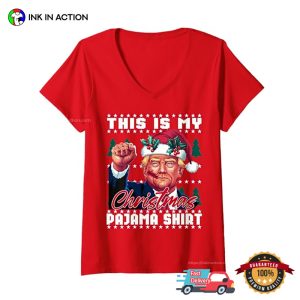 This Is My Christmas Pajama Shirt Funny Trump Christmas T shirt 3