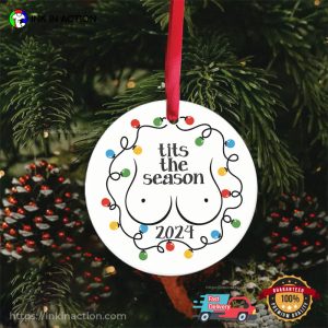 Tits the Season 2024 Funny Christmas Ornament