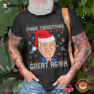 Trump 2024 Make Christmas Great Again Ugly T shirt 2