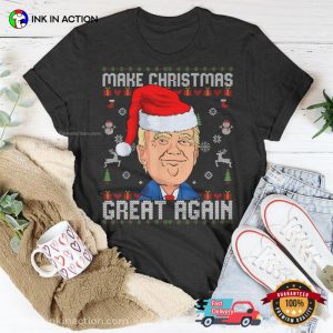 Trump 2024 Make Christmas Great Again Ugly T shirt 3