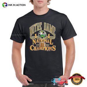 University Notre Dame Fighting Irish National Champions College Football Tee