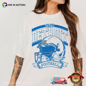 Vintage 90s Style Detroit Football 1929 T-shirt