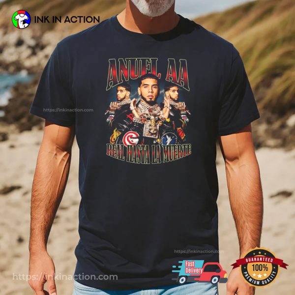 Vintage Anuel AA Real Hasta La Muerte Shirt