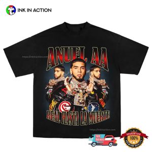 Vintage Anuel AA Real Hasta La Muerte Shirt 3