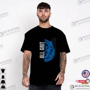 Vintage Detroit Lions Football All Grit Unisex T shirt 4