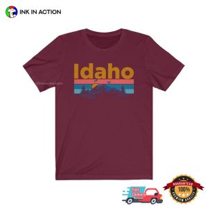 Vintage Mountain Sunset Idaho Graphic Tee