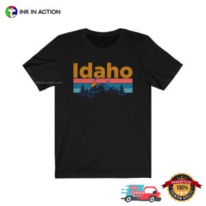 Vintage Mountain Sunset Idaho Graphic Tee 3