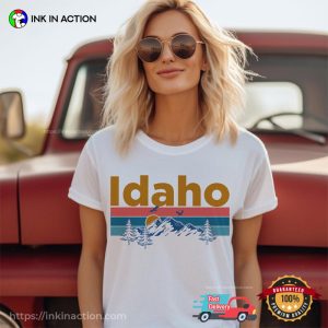 Vintage Mountain Sunset Idaho Graphic Tee