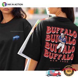 Vintage Style Buffalo New York Football 2 Side Shirt 2