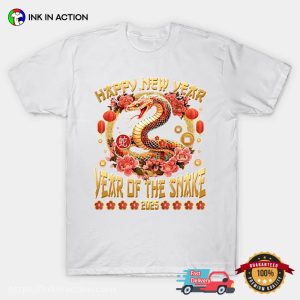 Year Of The Snake Happy New Year 2025 T-Shirt