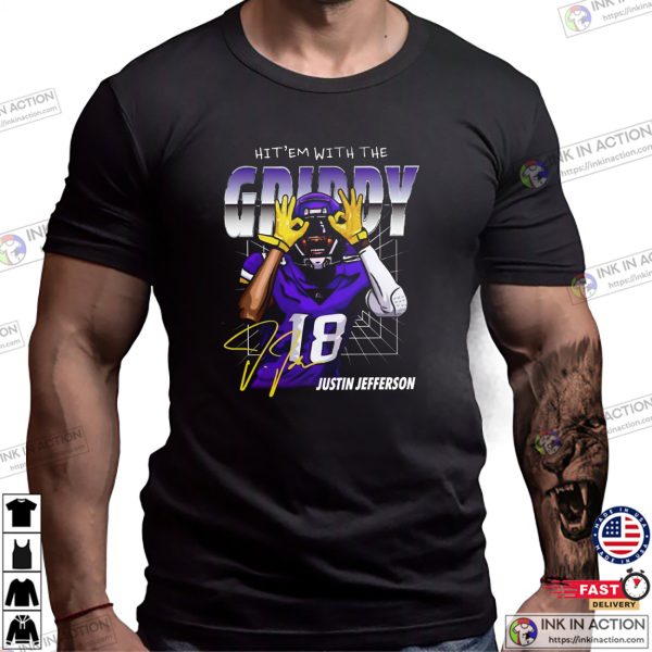 Hit ‘Em With The Griddy Justin Jefferson Signature Shirt