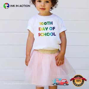 100 Days School Rainbow Colors T-shirt