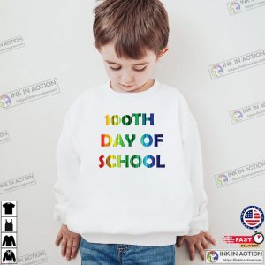 100 Days School Rainbow Colors T-shirt 100 Days School Rainbow Colors T-shirt