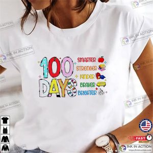100 Days Smarter Teacher T Shirt 2