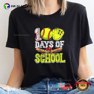 100 Days Of School Baseball Tee