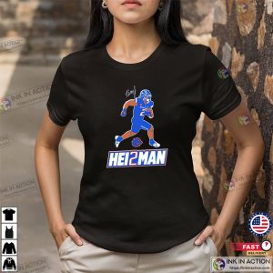 Ashton Jeanty Hei2man Boise State Broncos Football Signature T-shirt