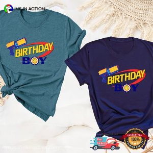 Birthday Boy Party Cute Toy Gun And Dart Bullseye Tee 3