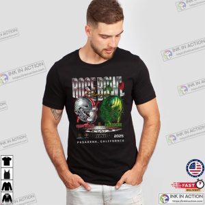 CFP Rose Bowl Game Ohio State Vs Oregon Black Crew T-shirt