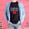 California Strong Wildfire Los Angeles Support Heart Shirt