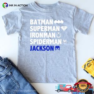 Custom Favorite Superhero For Boys Kids Shirt